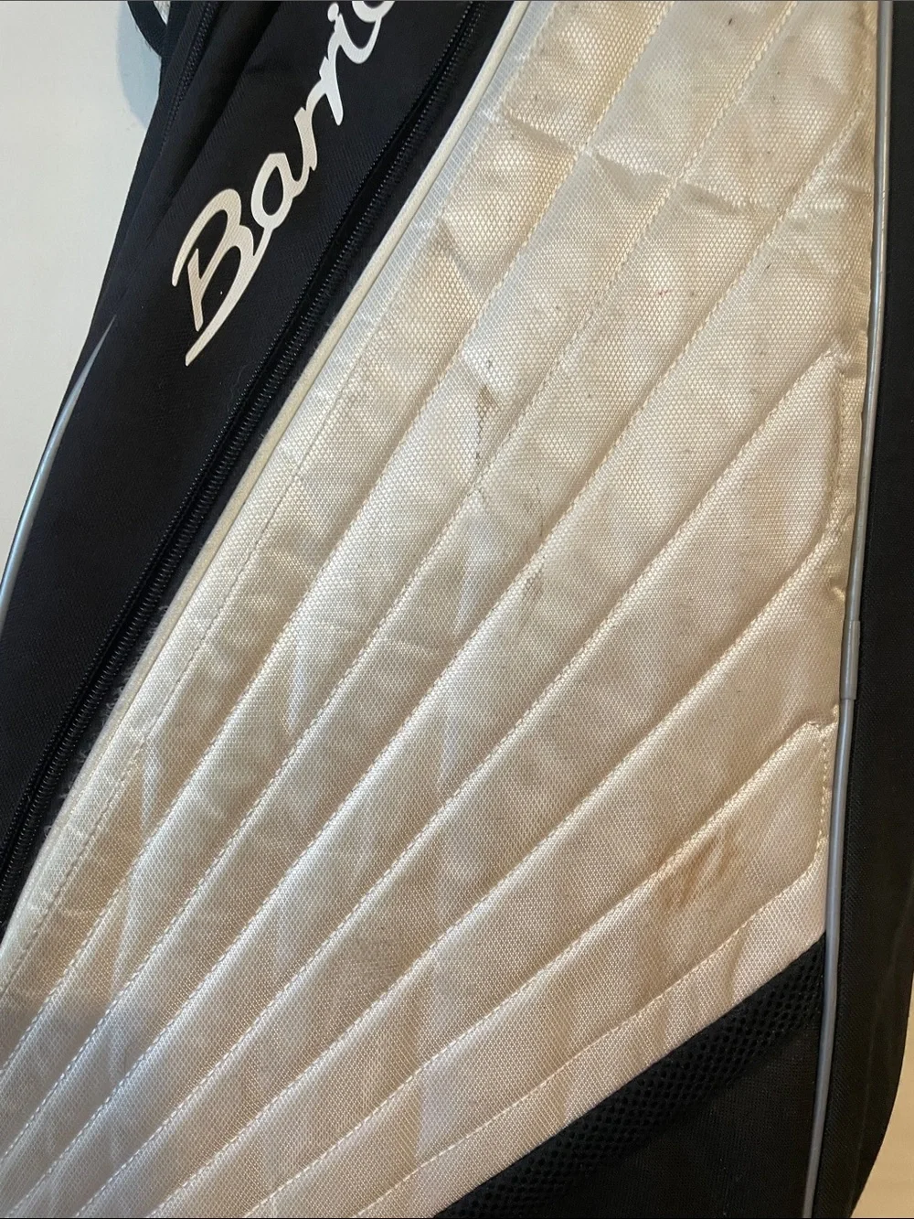 adidas Black and White Barricade Tennis Duffel Bag